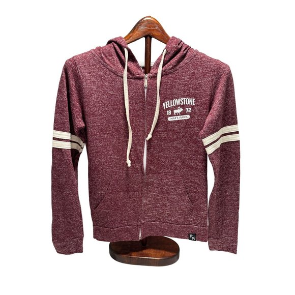 Yellowstone Hoodie by Ragwear Children Small Zip Up Sweatshirt New W/Tags Mauve - Picture 1 of 9